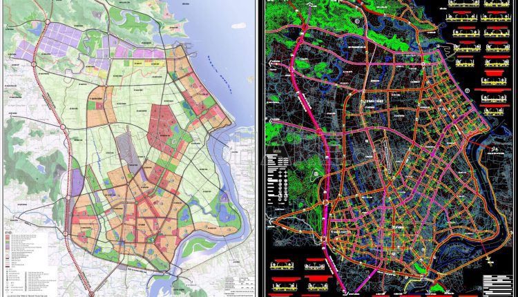 180. Master Plan Adjustment To 2025 – Land Use Planning And Urban Transportation Network Drawing