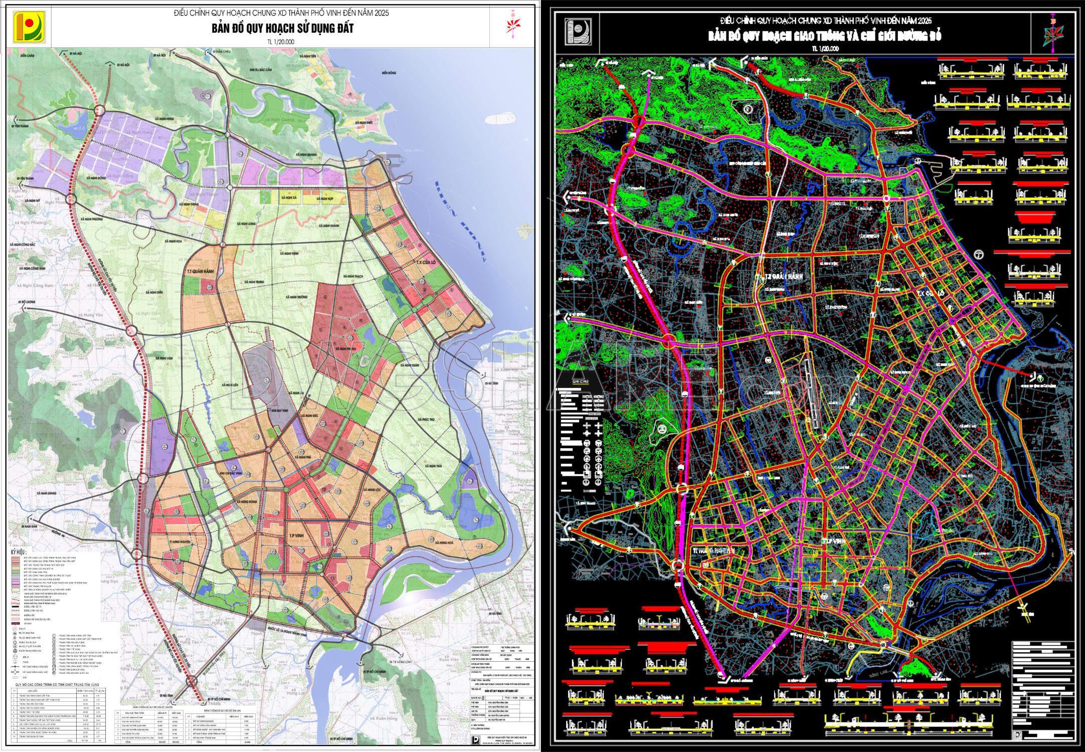 180. Master Plan Adjustment To 2025 – Land Use Planning And Urban Transportation Network Drawing
