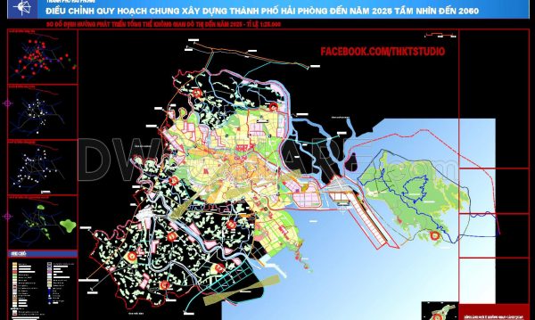 182. Free Download Cad Drawings – Hai Phong City Master Plan Adjustment To 2025 With Vision To 2050