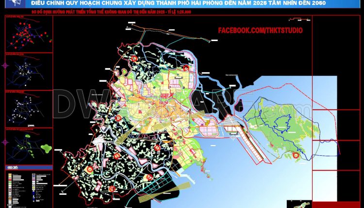 182. Free Download Cad Drawings – Hai Phong City Master Plan Adjustment To 2025 With Vision To 2050