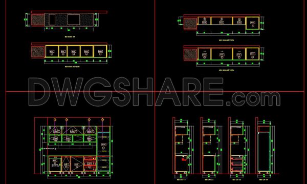 7 months ago
                

                
             317202. Free download CAD technical drawings of kitchen cabinets for the house