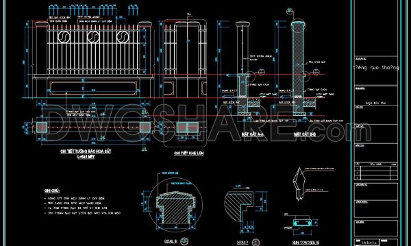 7 months ago
                

                
             352226. Download free CAD drawings of fences construction details