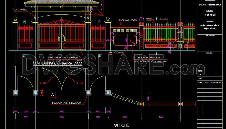 239. Download free CAD drawings of gates, fences, and construction details (3)