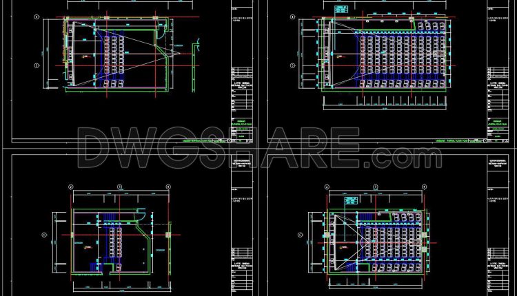 24. Cinema Interior Cad Drawing Set – Detailed Auditorium Layout And Technical Documentation (5)