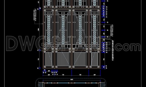 6 months ago
                

                
             236241. Free Download Balcony Railing and Main Gate Detail CAD Drawings