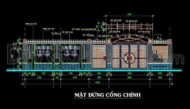 242. Download free CAD drawings of gates, fences, and construction details (3)