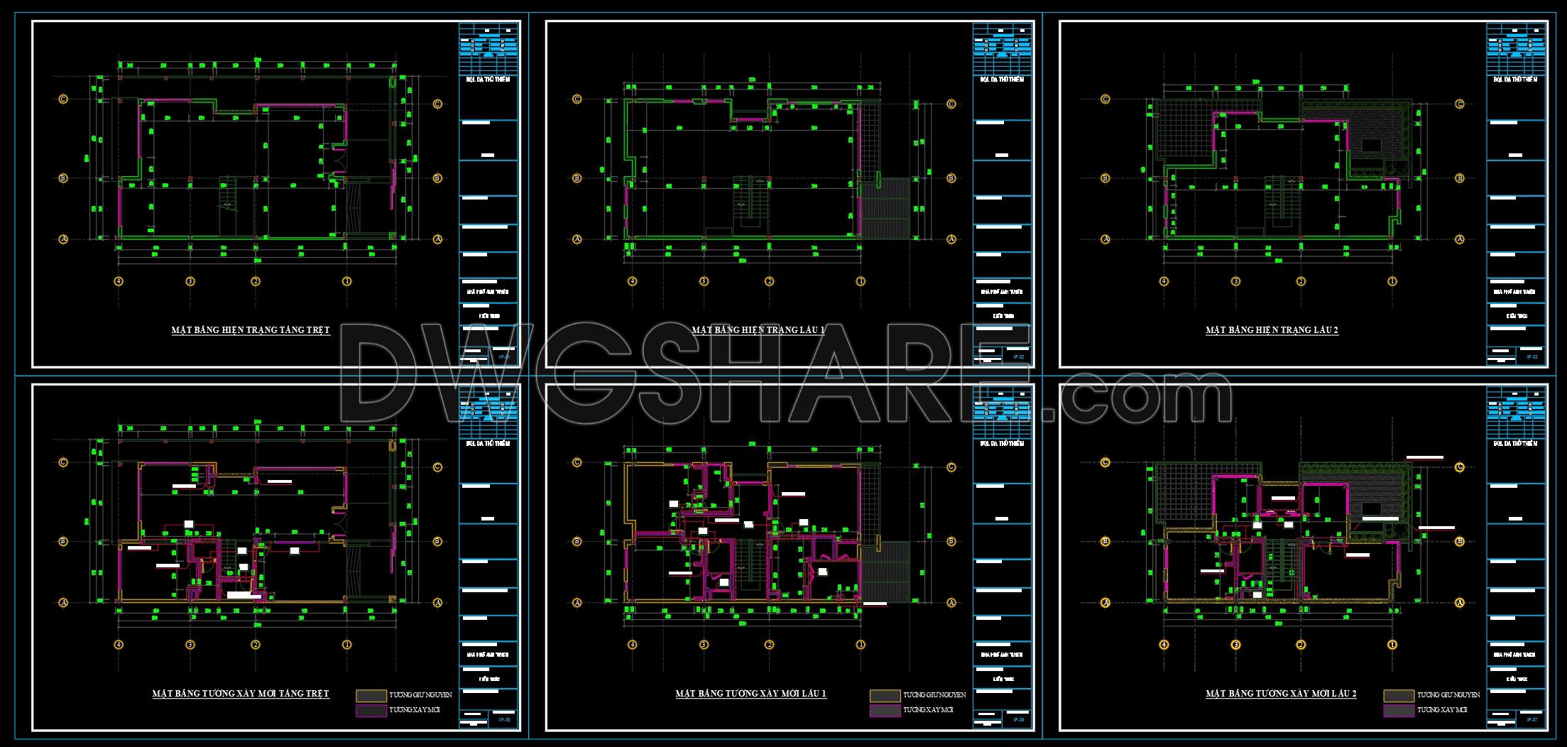 28. Download Full Interior Design Drawing Set For A 2-storey House 8.6m X 17m (1)