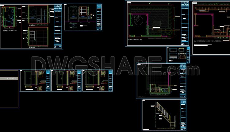 28. Download Full Interior Design Drawing Set For A 2-storey House 8.6m X 17m (11)