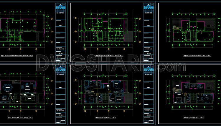 28. Download Full Interior Design Drawing Set For A 2-storey House 8.6m X 17m (2)
