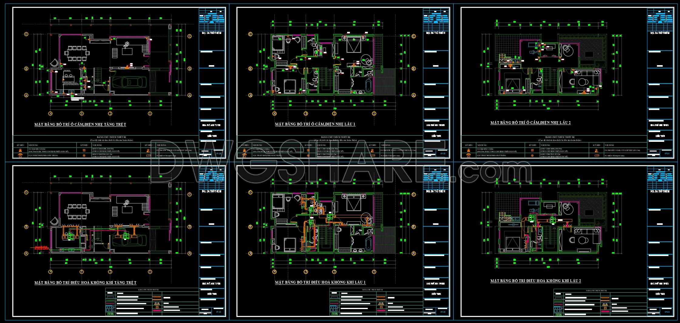 28. Download Full Interior Design Drawing Set For A 2-storey House 8.6m X 17m (5)