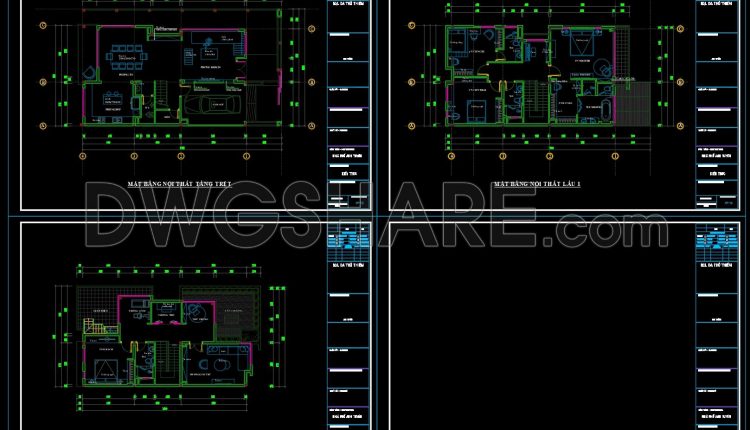 28. Download Full Interior Design Drawing Set For A 2-storey House 8.6m X 17m (6)