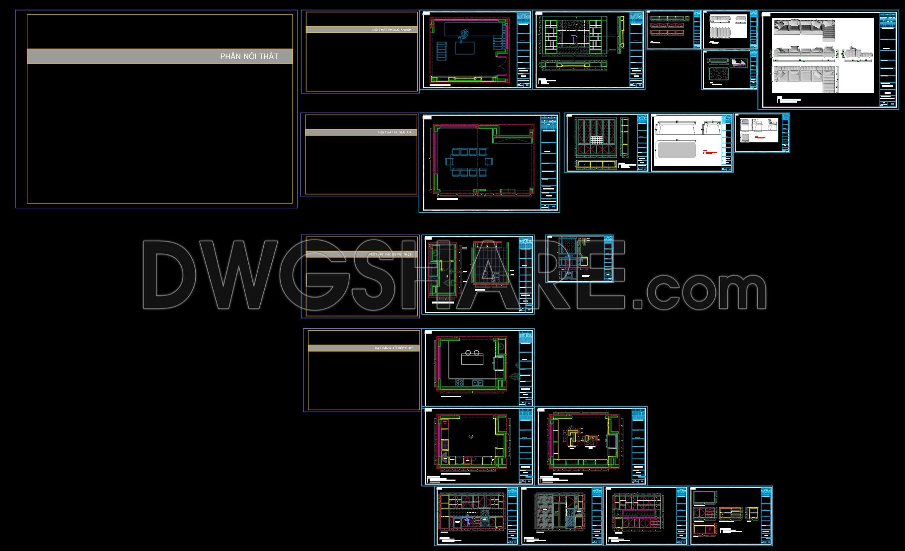 28. Download Full Interior Design Drawing Set For A 2-storey House 8.6m X 17m (7)