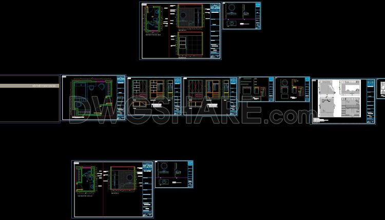 28. Download Full Interior Design Drawing Set For A 2-storey House 8.6m X 17m (9)