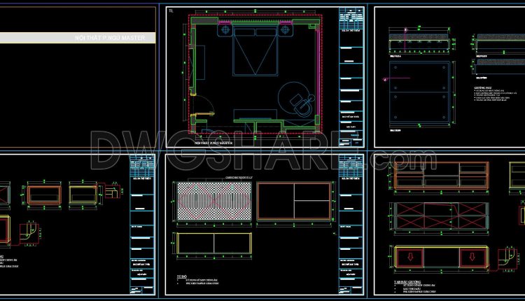 28. Free Download Detailed Cad Drawings Of Master Bedroom Interior Design (1)