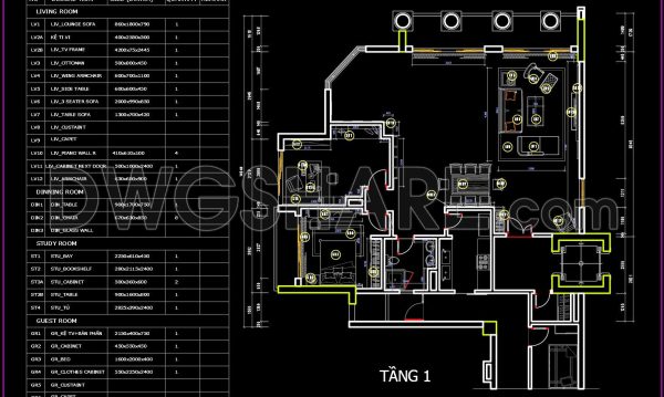 6 months ago
                

                
             755301. Free Download CAD Drawings – Duplex Penthouse Interior Layout (Floors 1–2)