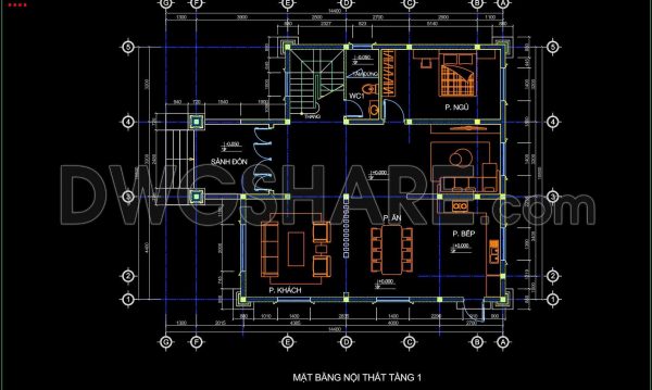 6 months ago
                

                
             590303. Free Download CAD Drawing of Ground Floor Interior Layout