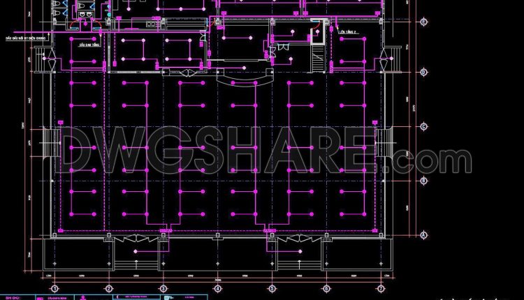 352. Free Download of MEP (Electrical and Plumbing) Drawings for a Single-Storey Office Building with an Area of 1,150 m2 (3)