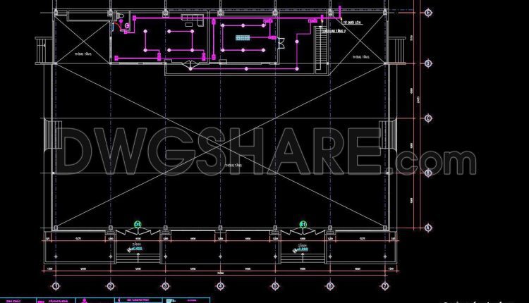 352. Free Download of MEP (Electrical and Plumbing) Drawings for a Single-Storey Office Building with an Area of 1,150 m2 (2)