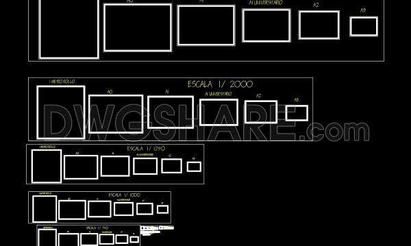 7 months ago
                

                
             59436. Free CAD Drawing – Architectural Drawing Scale Templates for A0–A3 Sheet Sizes (DWG)