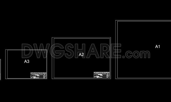 37. Free CAD Drawing – Architectural Drawing Scale Templates for A1–A4 Sheet Sizes (DWG)