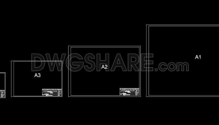 37. Free CAD Drawing – Architectural Drawing Scale Templates for A1–A4 Sheet Sizes (DWG) (1)