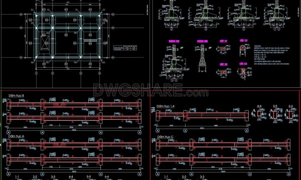 7 months ago
                

                
             335371. Free Download of Structural CAD Drawings for 9m x 13m Reinforced Concrete Townhouse