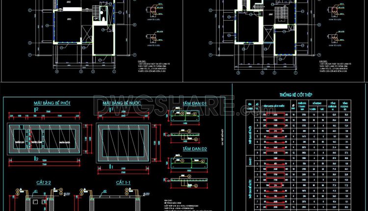 371. Free Download of Structural CAD Drawings for 9m x 13m Reinforced Concrete Townhouse (1)