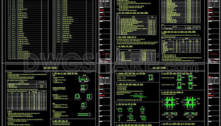372. Free Download of Structural CAD Drawings for 12m x 12.8m Reinforced Concrete Townhouse (1)