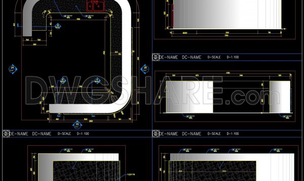 7 months ago
                

                
             491373. Detailed construction drawings of the reception counter and bar counter made of stainless steet