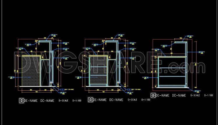 373. Detailed construction drawings of the reception counter and bar counter made of stainless steet (2)