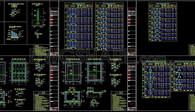 373. Free Download of Structural CAD Drawings for 8.5m x 11.5m Reinforced Concrete Townhouse (4)