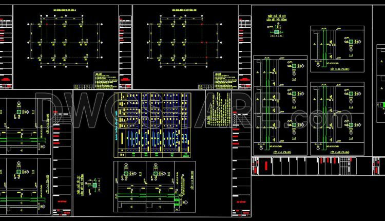 373. Free Download of Structural CAD Drawings for 8.5m x 11.5m Reinforced Concrete Townhouse (5)