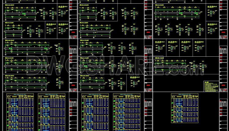 373. Free Download of Structural CAD Drawings for 8.5m x 11.5m Reinforced Concrete Townhouse (2)