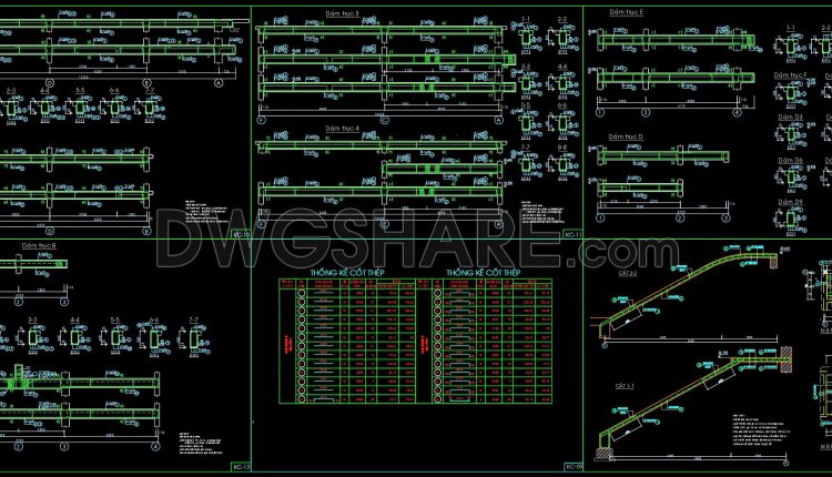 375. Free Download of Structural CAD Drawings for 9.8m x 13.3m Reinforced Concrete Townhouse (1)