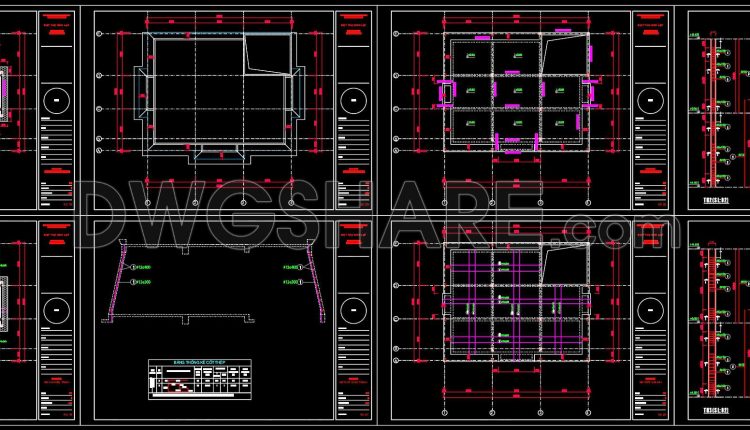 379. Free Download of Structural CAD Drawings for 11m x 13.6m Reinforced Concrete Townhouse (3)