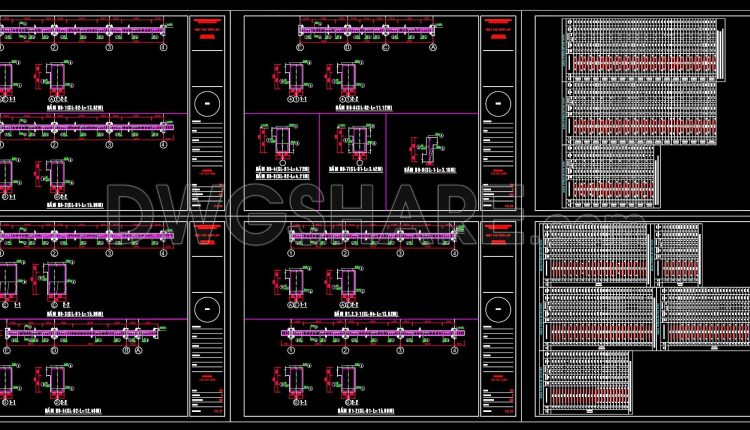 379. Free Download of Structural CAD Drawings for 11m x 13.6m Reinforced Concrete Townhouse (1)