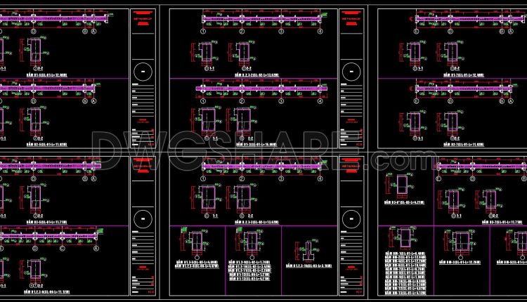 379. Free Download of Structural CAD Drawings for 11m x 13.6m Reinforced Concrete Townhouse (5)