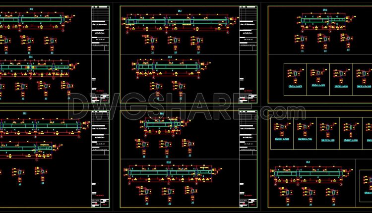 380. Free Download of Structural CAD Drawings for 8.8m x 14.6m Reinforced Concrete Townhouse (1)