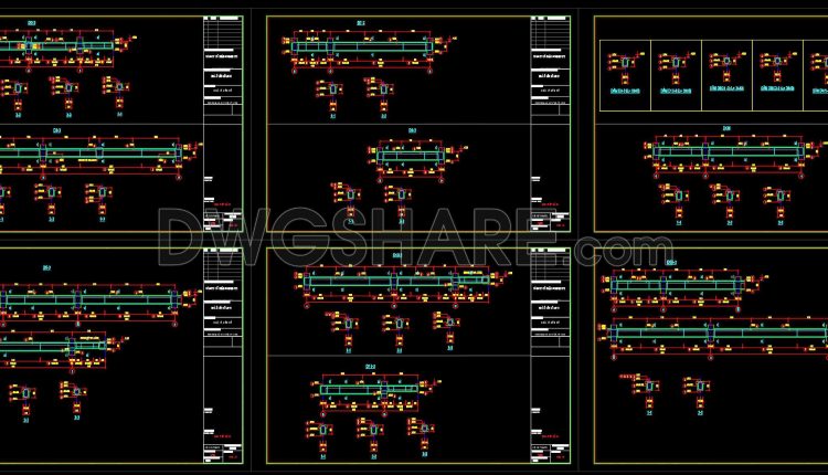 380. Free Download of Structural CAD Drawings for 8.8m x 14.6m Reinforced Concrete Townhouse (4)