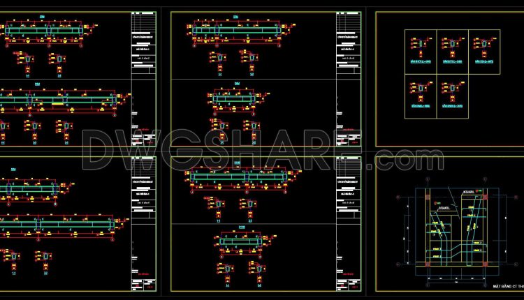 380. Free Download of Structural CAD Drawings for 8.8m x 14.6m Reinforced Concrete Townhouse (3)