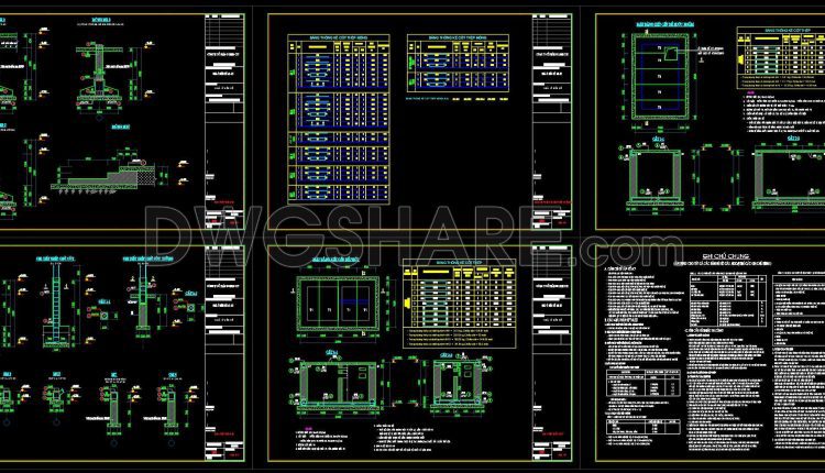 380. Free Download of Structural CAD Drawings for 8.8m x 14.6m Reinforced Concrete Townhouse (8)