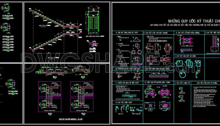 381. Free Download of Structural CAD Drawings for 11.4m x 11.7m Reinforced Concrete Townhouse (1)
