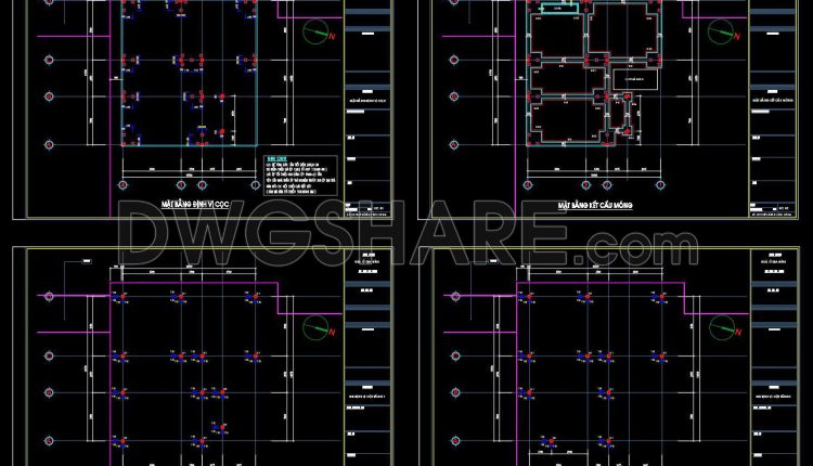 383. Free Download of Structural CAD Drawings for 10.7m x 11.6m Reinforced Concrete Townhouse (5)