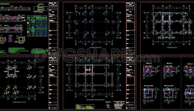 384. Free Download of Structural CAD Drawings for 10m x 14.5m Reinforced Concrete Townhouse (5)