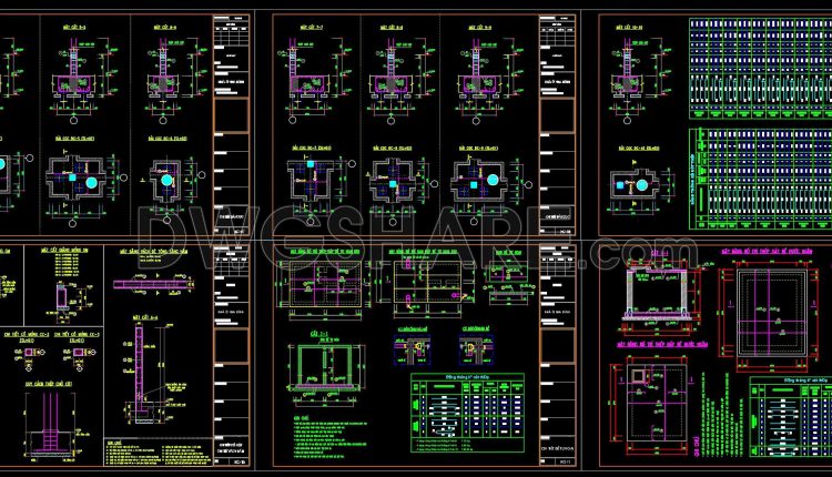 384. Free Download of Structural CAD Drawings for 10m x 14.5m Reinforced Concrete Townhouse (4)