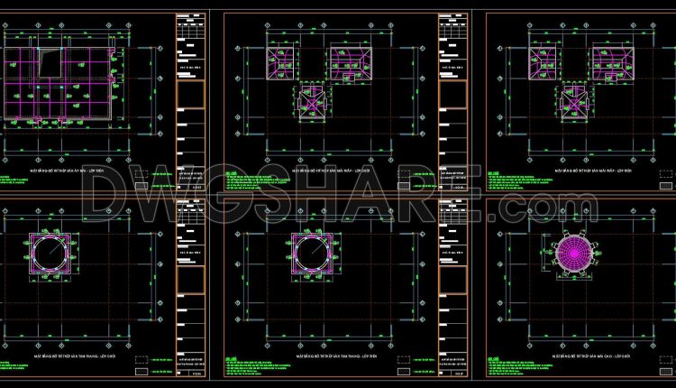 384. Free Download of Structural CAD Drawings for 10m x 14.5m Reinforced Concrete Townhouse (8)