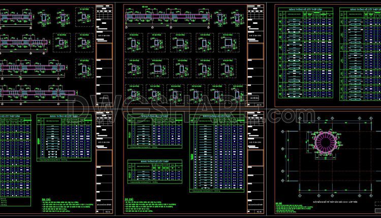 384. Free Download of Structural CAD Drawings for 10m x 14.5m Reinforced Concrete Townhouse (3)