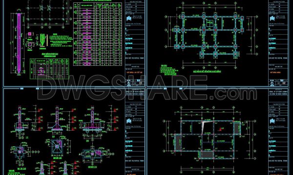 6 months ago
                

                
             387404. Free Download of Structural CAD Drawings for 7.2m x 12.6m Reinforced Concrete Townhouse