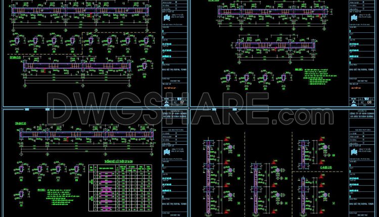 404. Free Download of Structural CAD Drawings for 7.2m x 12.6m Reinforced Concrete Townhouse (4)