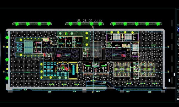 41. Free Download Architectural Drawings of a Cultural Center – AutoCAD DWG